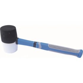 Gumikalapács 60mm soft nyéllel fekete-fehér