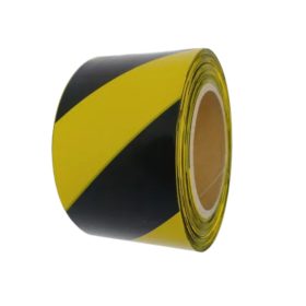 Kordonszalag sárga-fekete 80 mm x 250 m 