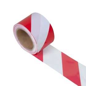 Kordonszalag piros-fehér 48 mm x 33 m öntapadós