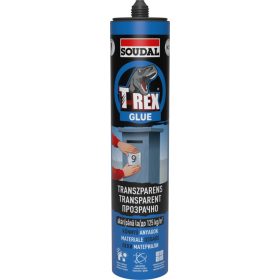   Soudal T-Rex Transzparens  szálerősített szerelőragasztó 310 g