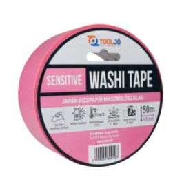 Sensitive Washi Tape Rizspapír Maszkolószalag rózsaszín