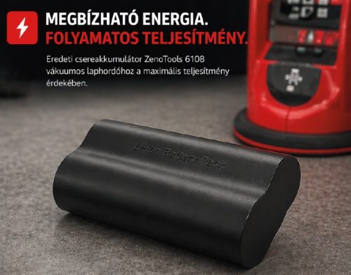 ZenoTools 6108 Vákuumos laphordó pót alkatrész szett (akkumulátor+gumitalp)